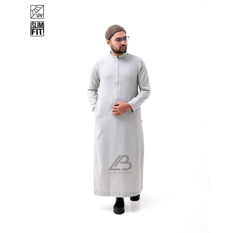 Al Bukhori - Anti UV Jubah Gamis Thobe Slimfit Pria Dewasa Premium Lengan Panjang - Jubah Abbas 2