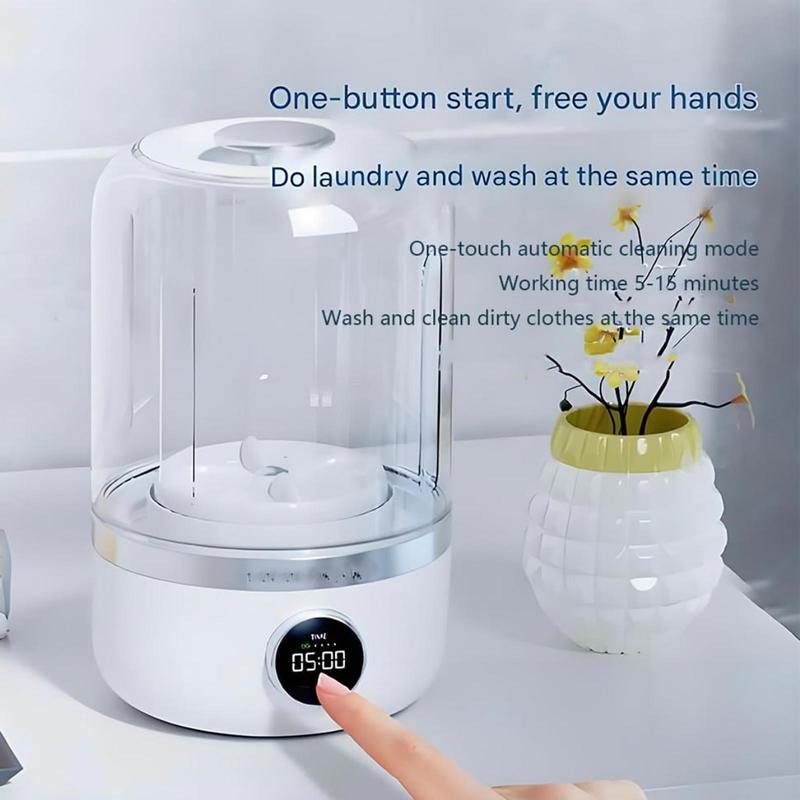 Portable Mini Washing Machine, USB Rechargeable Intelligent Washing Cup, Tumbling Scrubbing Cleaner, Convenient Washing Machine for Home, Dormitory, Travel 6