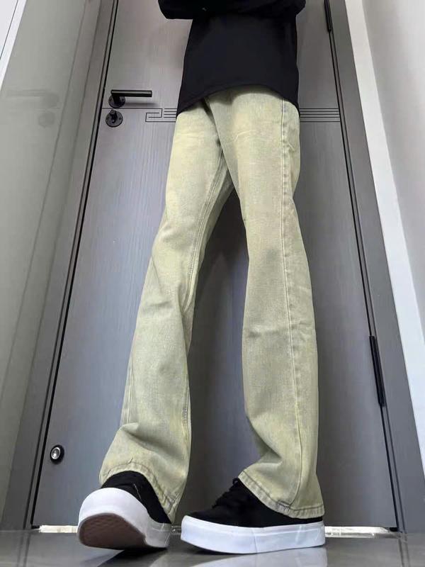 Quần jean nam ống loe - quần bò nam cao cấp thời trang - jean dày cá tính