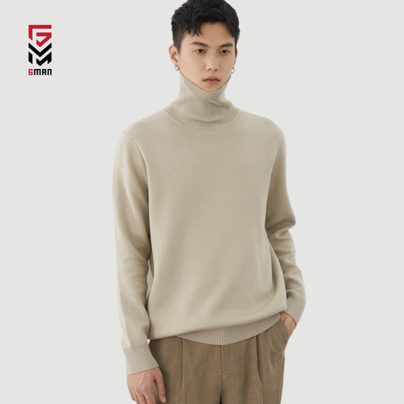 Áo len nam cổ lọ dài tay Gman chất mềm mại dáng Hàn Quốc Menswear Shirt áo  len