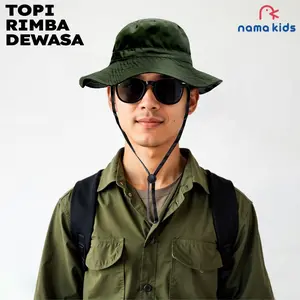 Topi Rimba Dewasa Topi Lapangan Topi Pria Dewasaut outdor Topi Rimba anak dan Dewasa bahan ribstok topi keplek