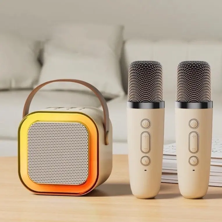 ( LOẠI 1+) Loa và micro Bluetooth K12 phổ biến tích hợp phát sóng trực tiếp ngoài trời karaoke tại nhà có micro Loa Bluetooth Loa và micrô Bluetooth K12 Củ Loa 4