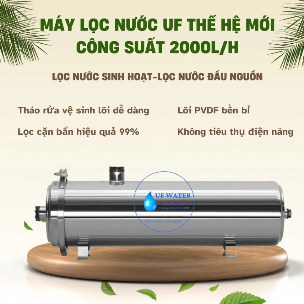 Màng Lọc Nước UF SỢI PVDF- ĐẾ XANH MÀNG KHÔ