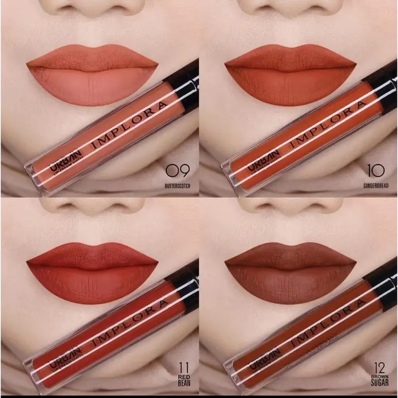IMPLORA Urban Lip Cream Matte - Pewarna Bibir Tahan Lama - Brown sugar 3