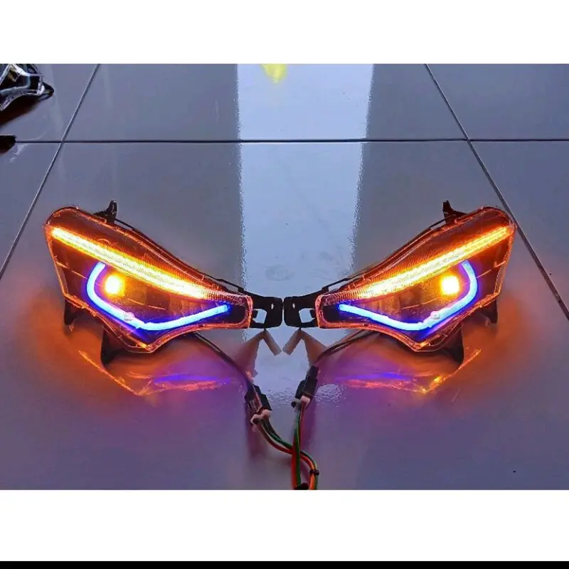 Sen Sein Depan Supra X 125 Batman Custom Alis Running Plus Mata Elang Lampu Foto 4