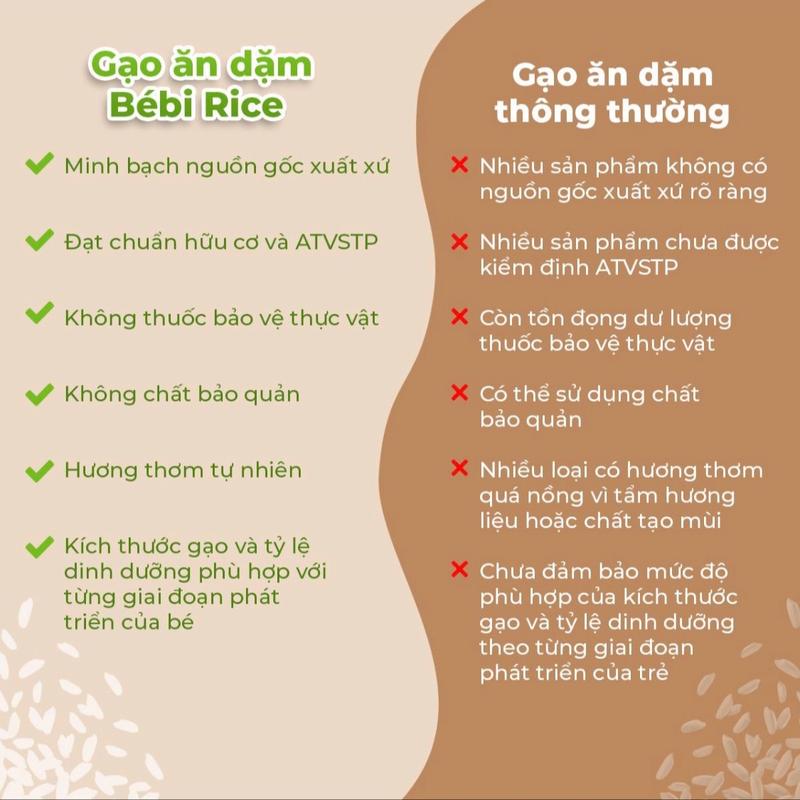 Gạo BÉBI RICE hữu cơ mix hạt ăn dặm cho bé từ 6 tháng 3