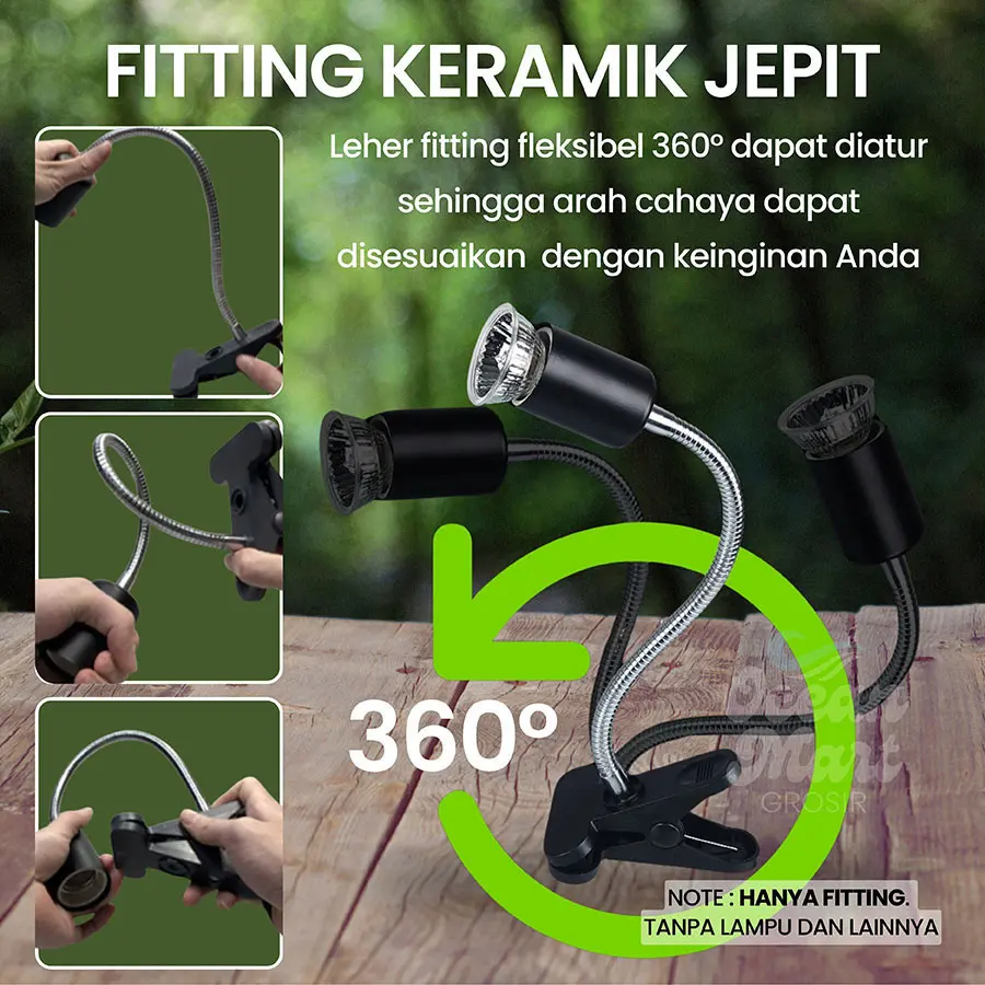 Fitting Keramik Jepit Lampu Reptil UVA UVB Fiting Panjang Dimmer Penghangat Pemanas Sulcata Reptile Kura Kura Air Brazil Fitting Keramik Jepit Lampu Reptil UVA UVB Fiting Panjang Dimmer Penghangat Pemanas Sulcata Reptile Kura Kura Air Brazil