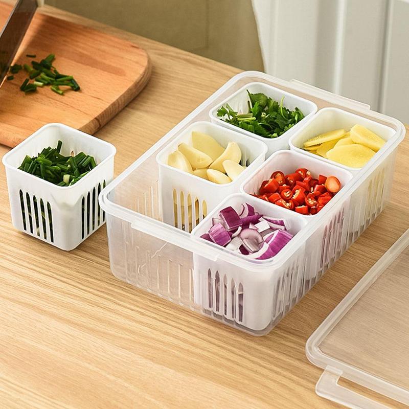 Product Introduction of Onion, Ginger And Garlic Storage Box Refrigerator Crisper Box Onion Storage Special Kitchen T7K4 28