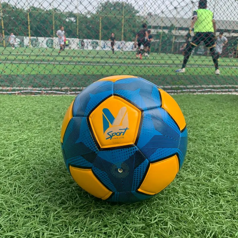 Bola Futsal Size 5 Design Garlitz Yellow Blue [Bola Murah] 2
