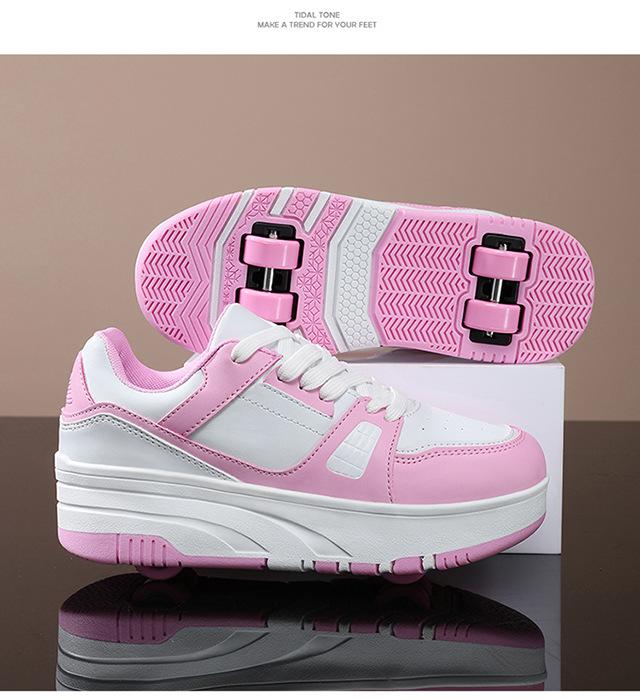 Product Introduction of Exclusive for Cross-Border Adult Heelys Women's Detachable Ultralight Children's Sports Board Shoes Boys Skate Shoes Factory Direct Sales 18