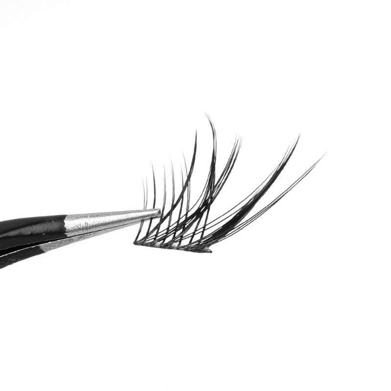 Product Introduction of 10Rows/Box Fox False Eyelashes Single Cluster Eyelash Extension Segmented Lashes Fox Eye Effect Lashes Individual False Eyelashes 27