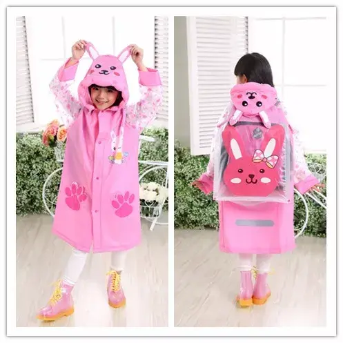 Mantel Mantol Jas Hujan Terusan Anak Perempuan Laki Laki Ransel Motif Karakter Lucu TK SD 3-12 Tahun 6