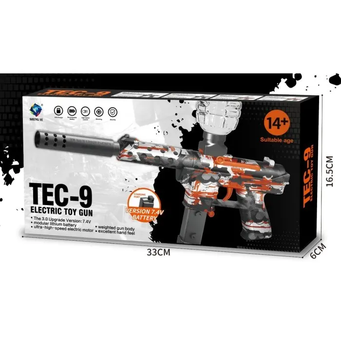 Blaster TEC-9 Electric Toy | Mainan Dorong Anak Laki Laki Bareng Teman | Hadiah Ulang Tahun Anak 1