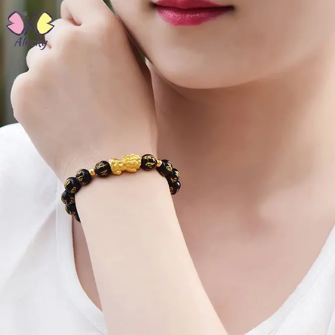 Multi-layer Garnet  Pixiu Bracelet Lucky Bracelet  Bracelet
