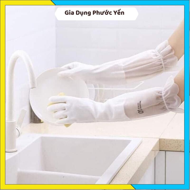 Găng tay rửa bát siêu dai hàng nhà em có lót nỉ nha