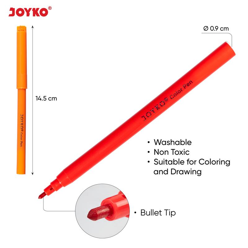 Pulpen Pena Warna Color Pen Joyko CLP-60 1