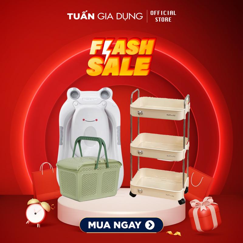 THẾ GIỚI ĐỒ MẸ & BÉ 6 Kệ đa năng 3 tầng Chậu tắm ếch cho bé Làn nắp mây rổ mây móc chùm móc treo đồ