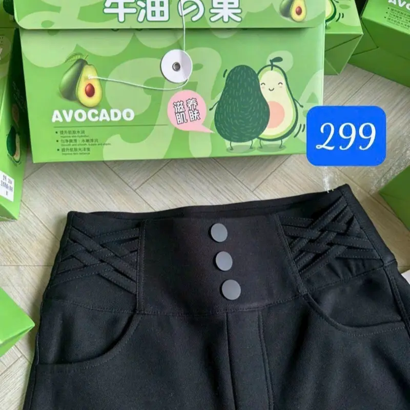 Quần legging bơ AVOCADO cạp cao 299 - 2119 - bản cạp Trơn và Dây Đan 3 cúc [ Không Lót nỉ] ( miễn phí ship hàng toàn quốc ) 0