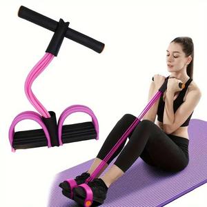 6チューブ ストレッチ ヨガ ペダル ドローストリング、腹筋、ウエスト、腕、脚用フィットネス器具、自宅フィットネスに最適