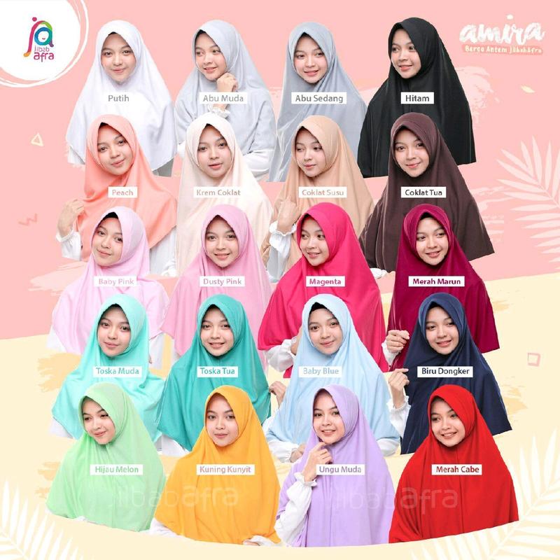 JILBAB AFRA BERGO KAOS AMIRA ANTEM - AF 1