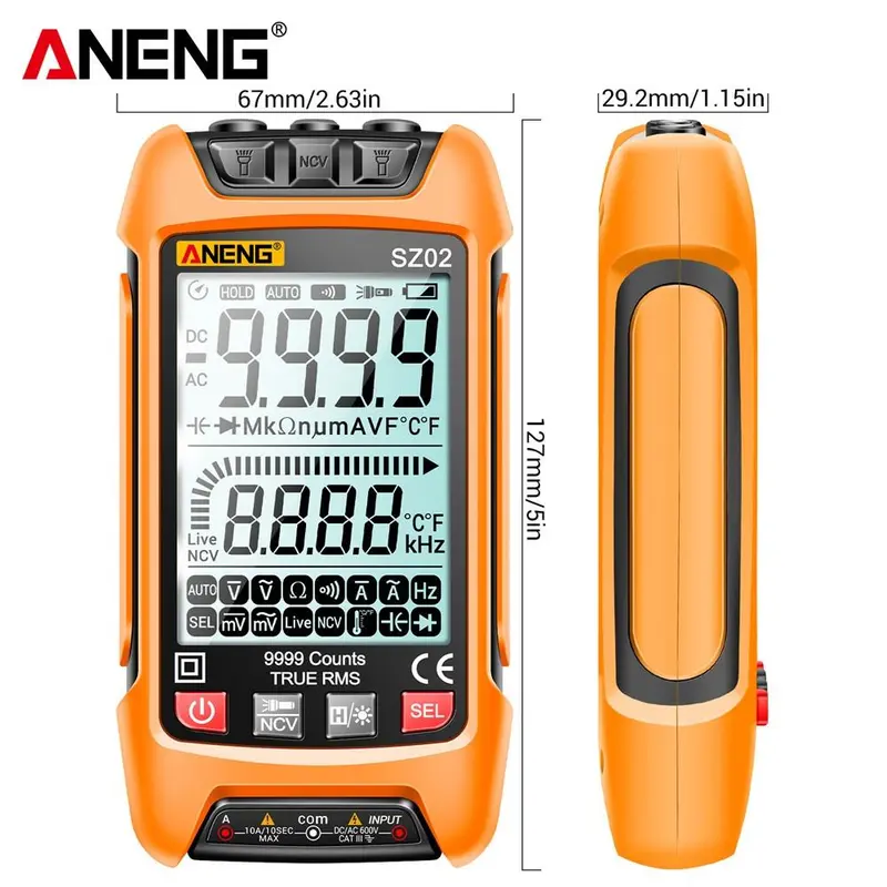 Digital Smart Multimeter, Digital Multimeter with LCD Display, Handheld Multimeter for Home Use, Boyfriend Gift, Tool, Electrical 5