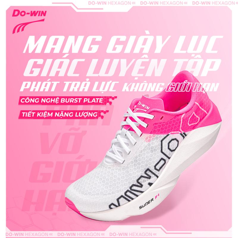 SIÊU HOT - Giày chạy bộ Marathon Do-win Nam Nữ chuyên nghiệp Hexagon - Chiến Binh Lục Giác