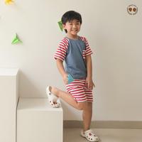 Gambar MARVES Chanwoo Setelan Kaos Anak Laki-Laki Motif Stripe Animal Usia 1–8 Tahun Korean Style - Blue, 1 - 2 Tahun dari Marves Baby Kota Administrasi Jakarta Barat 1 Tokopedia