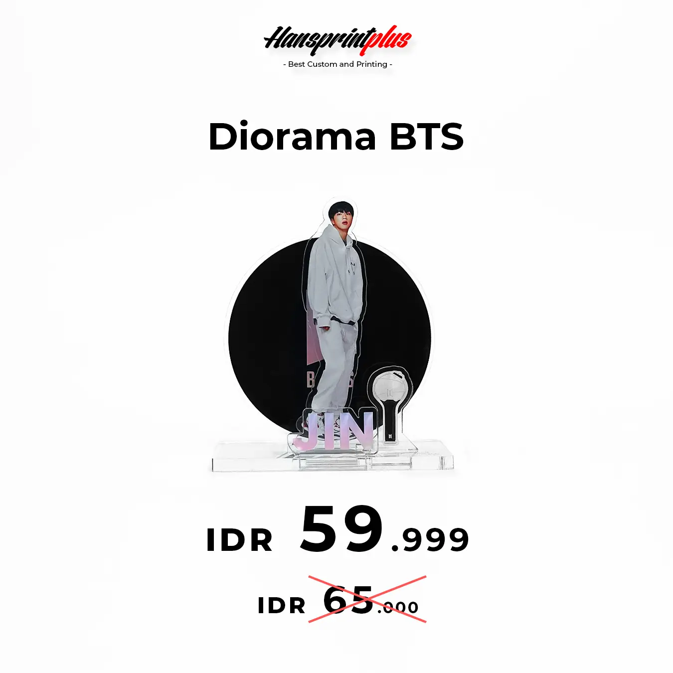 COD Figure Kpop Diorama Akrilik BTS ( Jungkook | Jin | Taehyung | Suga | Jimin | J-Hope | RM ) ARMY BTS Hadiah Kpop Merchandise bts