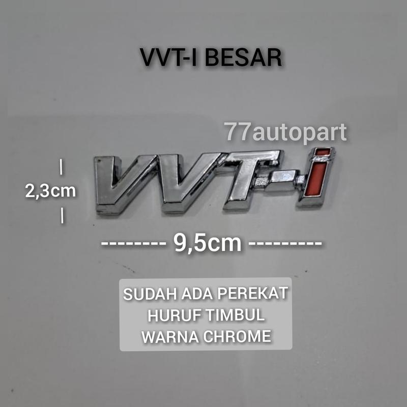 Product Introduction of emblem tulisan vvti besar untuk innova fortuner dll 2
