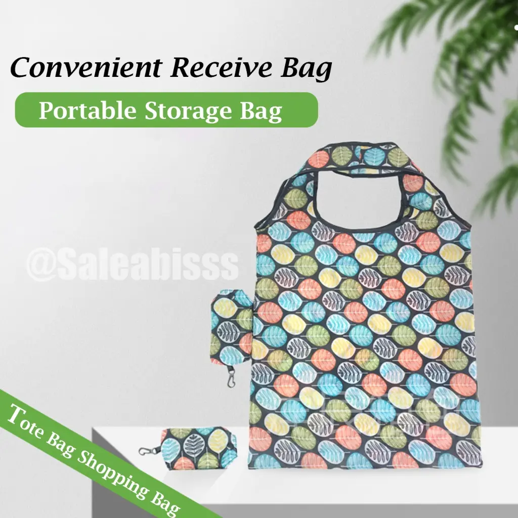 (TAS05)TAS LIPAT ECO BAG / TAS BELANJA LIPAT / SHOPPING BAG / ECO BAG MOTIF ANTI AIR UKURAN KECIL