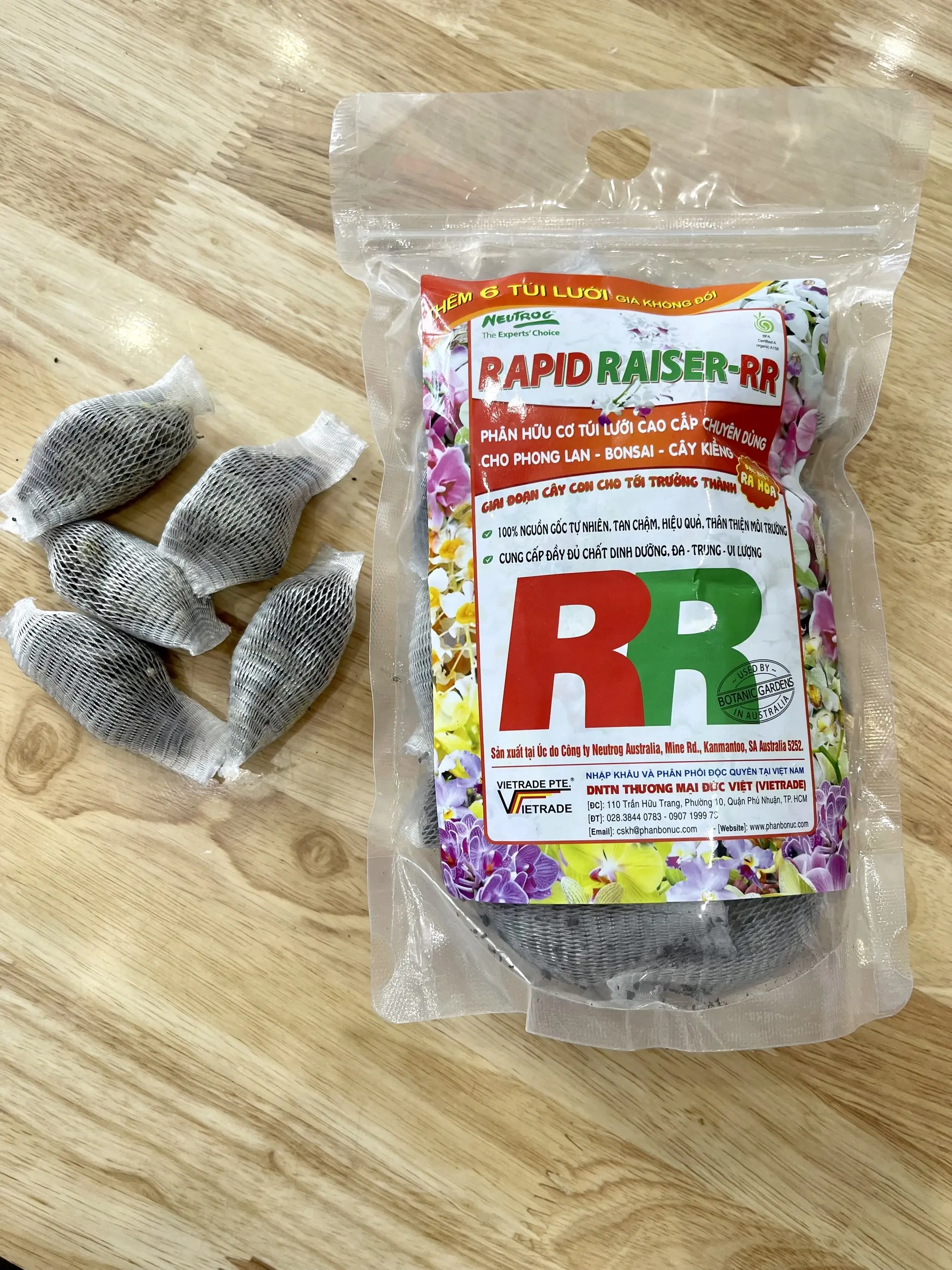 Phân cho hoa lan Rapid Raiser 36 túi / gói 500gr