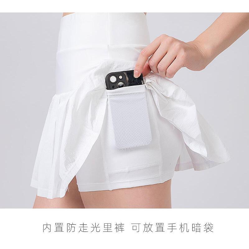 Product Introduction of Women's spring and summer running sports short cross sexy pleated tennis fitness skirt, half skirt 8