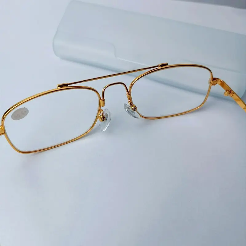 Kính lão gọng dẻo có độ 0.5-4 độ cho người già kính viễn thị gọng titan nam Nữ 4
