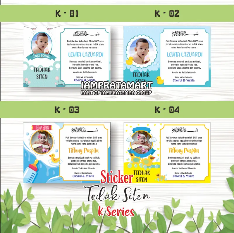[8PCS] CETAK STIKER NASI BOX TEDAK SITEN / TURUN TANAH Paper 2
