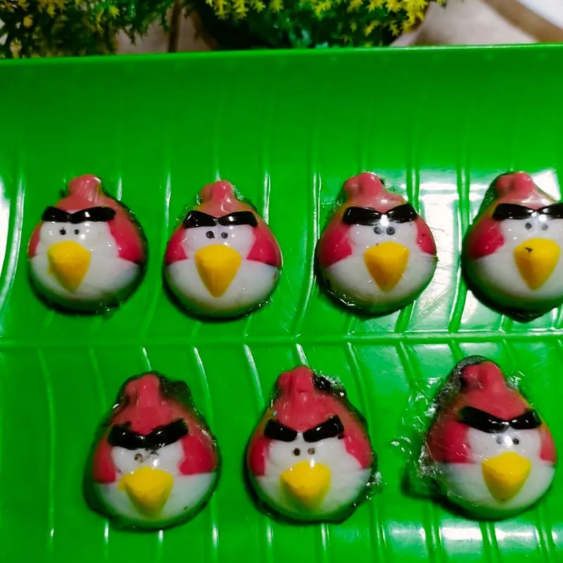 COKLAT BAR KARAKTER LUCU,COKLAT KARTUN BUAH, COKLAT WARNA WARNI, COKLAT KARAKTER 3 DIMENSI Bebas Susu 2