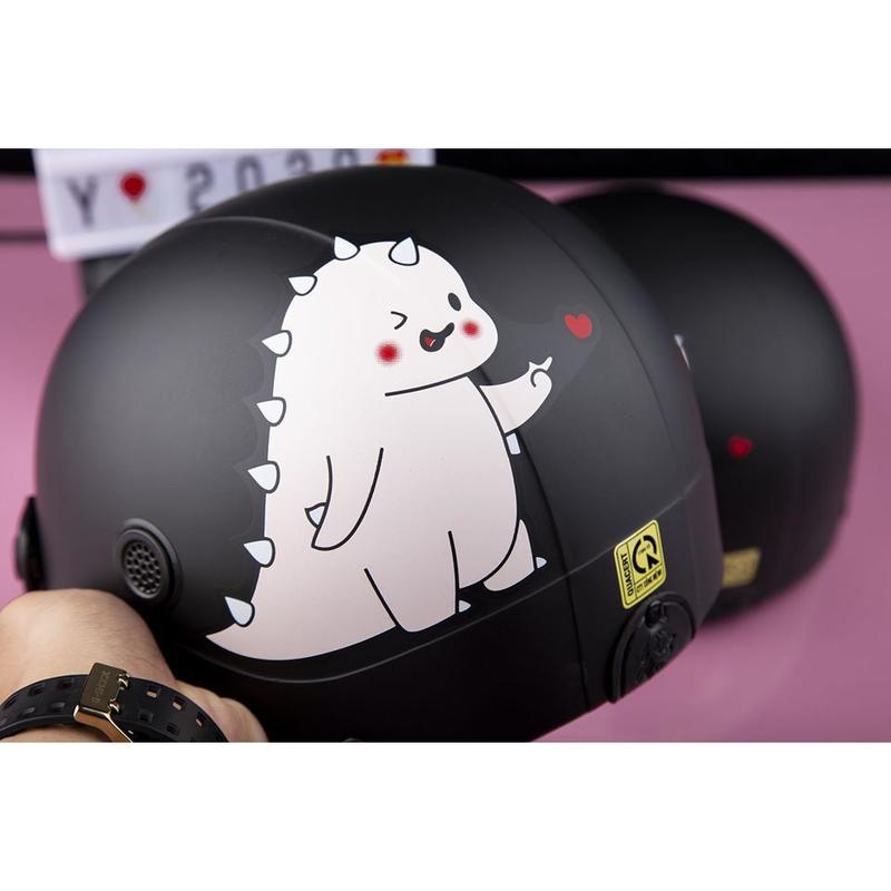  nón bảo hiểm in hình khủng long siêu cute 
