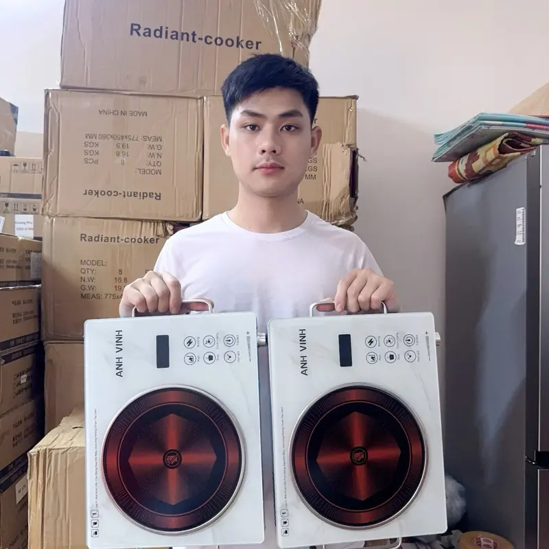 Combo 2 Bếp Hồng Ngoại 3500W - Bếp Cảm Ứng Với Đáy Phẳng Chống Xước, Bảo Hành 12 Tháng điện 5