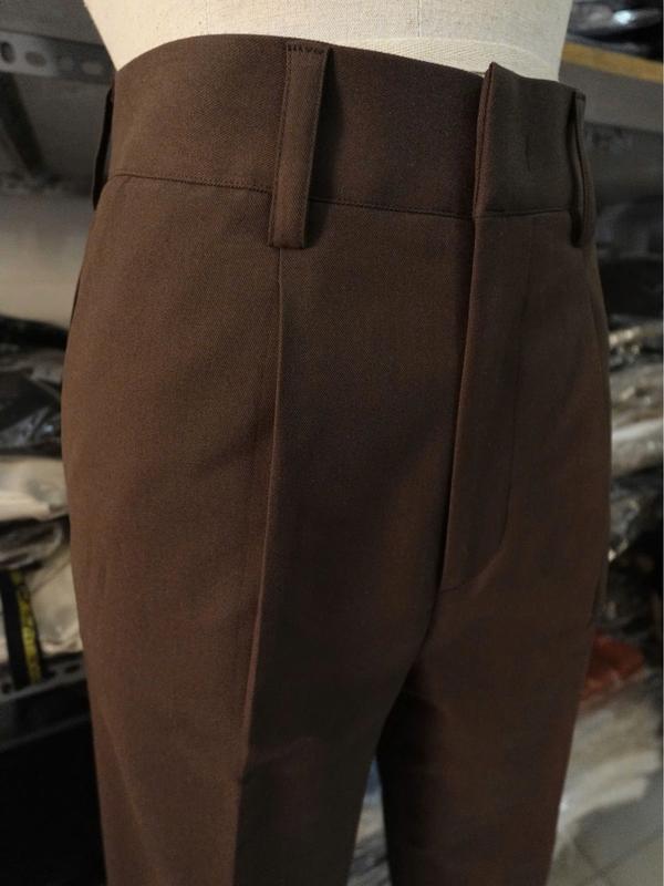 Quần kaki ống suông basic 90cm Pants Nữ Women 7