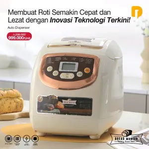 Alat pembuat roti otomatis dengan topping Neozen Bread Master Auto Dispenser
