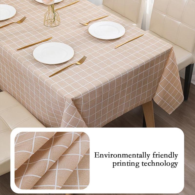 Product Introduction of Khăn trải bàn có thể giặt được, chống dầu và chống bụi, thảm PEVA cho Bàn ăn, thích hợp để giặt, vật dụng gia đình tốt, J1Q1 29