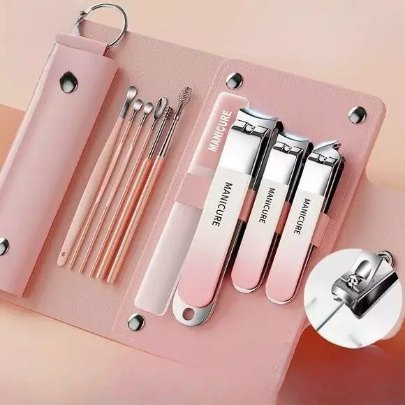German stainless steel nail clipper set-anti-splash, professional manicure & pedicure tools for home & Travel