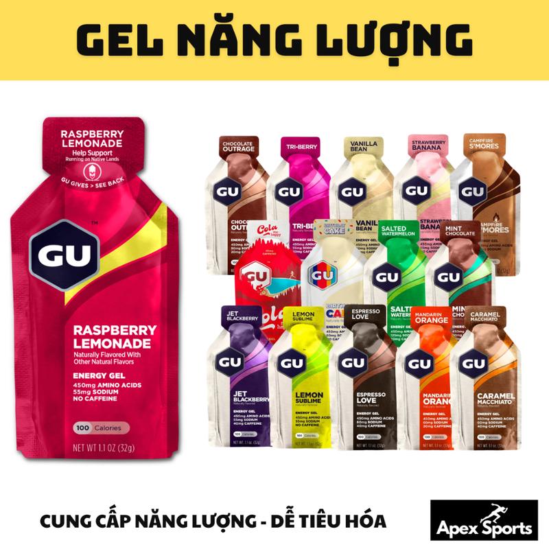 Gel năng lượng chạy bộ GU gói 32g dùng cho thể thao, chạy bộ, đạp xe Apex Sports