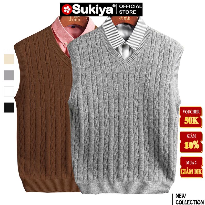 Áo Len Ghile Nam Lắn Thừng SUKIYA Chất Dày Mềm Mại Mẫu Mới Nhất 2023 AL56 Menswear aolennam