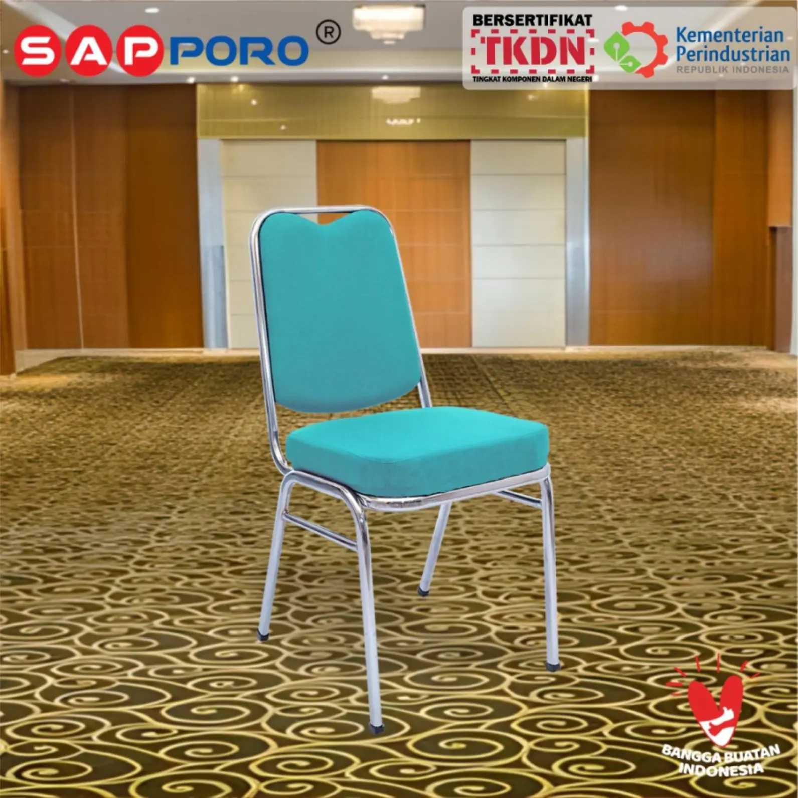 SAPPORO LEGIAN - Kursi Susun | Stucking Chair Besi Furniture Sandaran