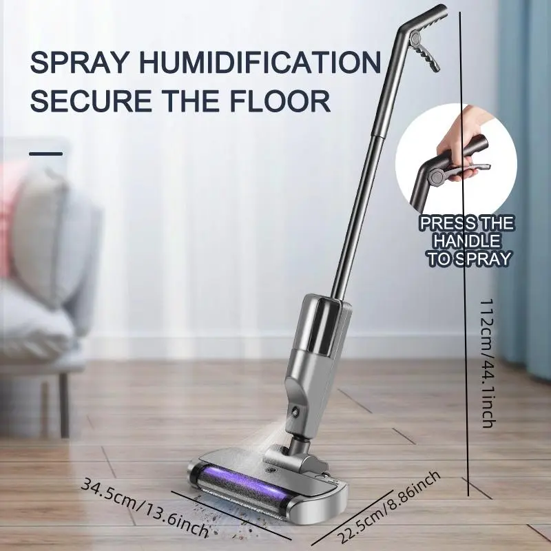 Rechargeable Electric Mop Vacuum Cleaner, Smart Home Floor Cleaning Robot, Wet & Dry Use Floor Cleaning Machine, Household Cleaning Tool for Home & Commercial Use 1