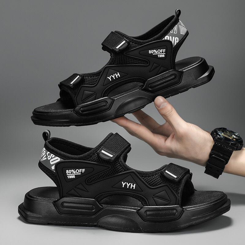 Giày sandal nam, dép quai hậu Đế Bằng  phong cách thể thao xu hướng Hàn 2023 PK08 DéP