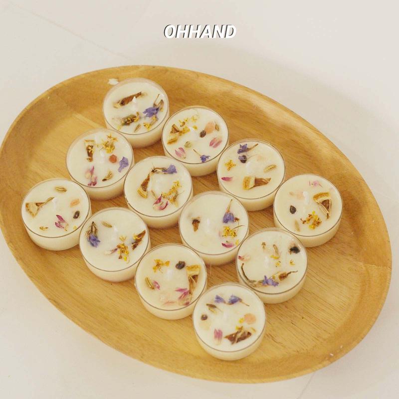 Nến Thơm Tealight Mini Mùi Hương Nhẹ Phù Hợp Làm Quà Tặng Tiệc, Lễ, Đám Cưới Hay Trang Trí Góc Bàn Học