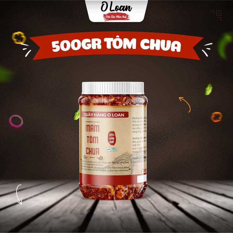  Mắm Tôm Chua Riềng Mắm Huế O Loan Hũ 500gr Cay  Vị Chua Miến Vị Chua 