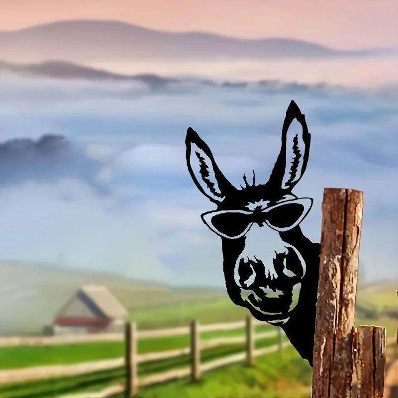 Product Introduction of Donkey Design Garden Fence Decor, Donkey Silhouette Garden Decor, Outdoor Garden Fence Decor, Farm Party Decor, Home Decor 10
