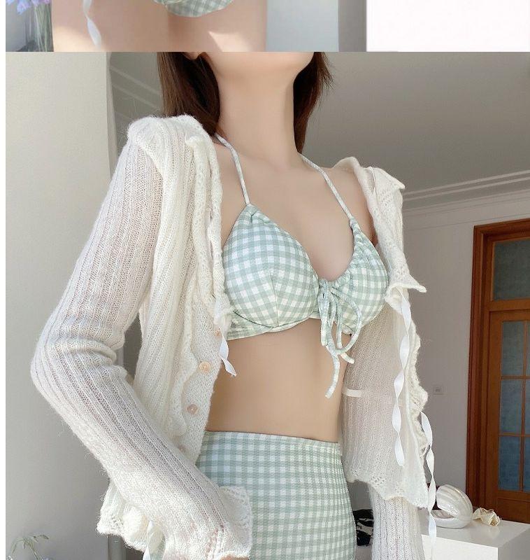 Product Introduction of Áo Tắm, Bộ Hai Mảnh, Dành Cho Bé Gái Và Phụ Nữ, Phong Cách Mùa Hè, Bikini Kẻ Sọc Ngọt Ngào Và Tự Nhiên, Bikini, Gợi Cảm, Thích Hợp Cho Mùa Xuân, Phong Cách Bồn Tắm Mùa Hè Pháp Sport 11